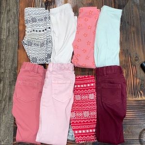 Bundle of 8 girls pants